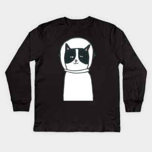 Space Cat Kids Long Sleeve T-Shirt